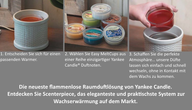 Yankee Candle Easy Meltcup-System Scenterpiece. - www.candle-farm.de
